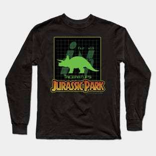 Ingen Files #03 (Triceratops) - Jurassic Park Long Sleeve T-Shirt